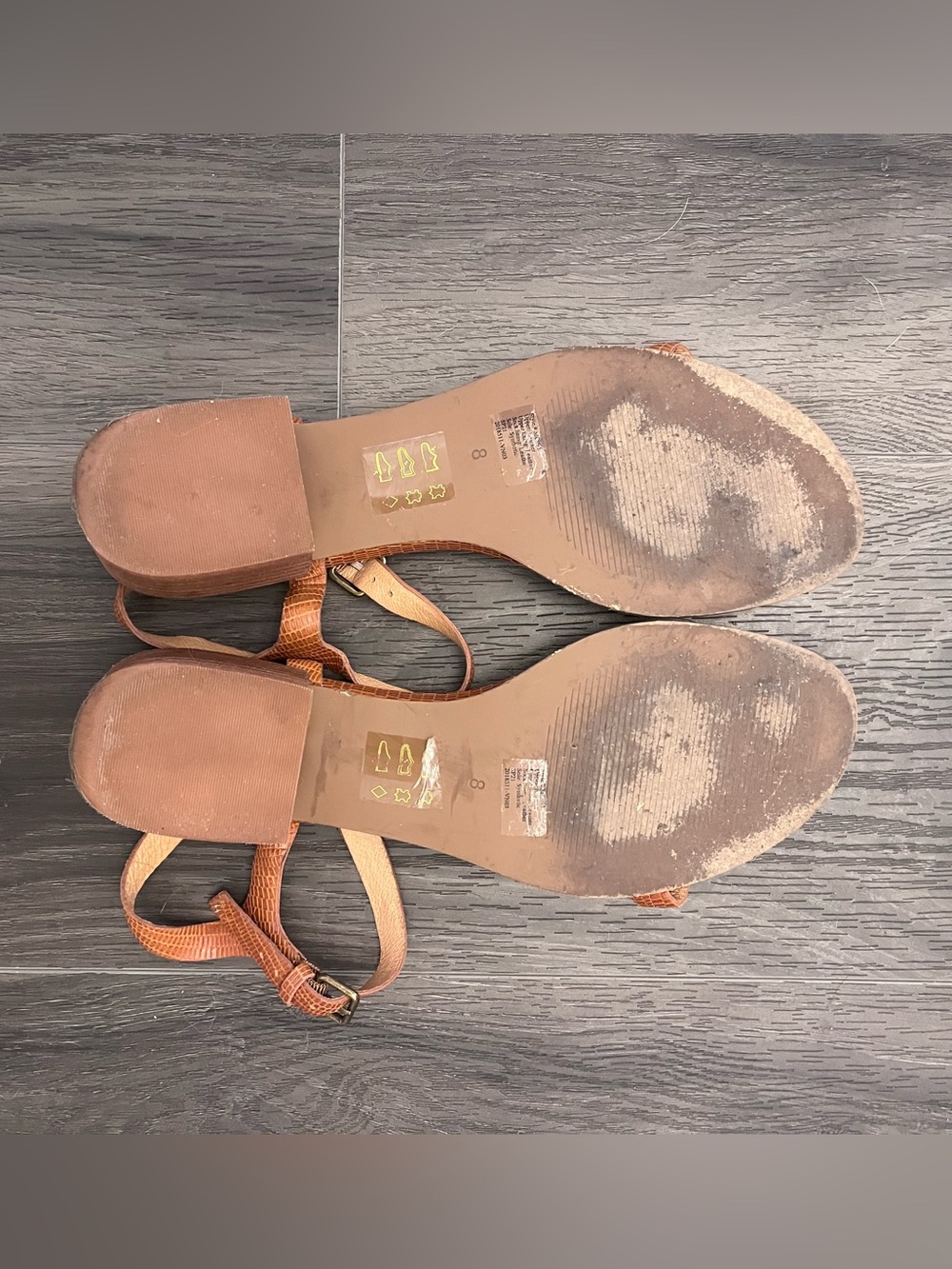 Madewell Brown Leather Sandals - Picture 2 of 2